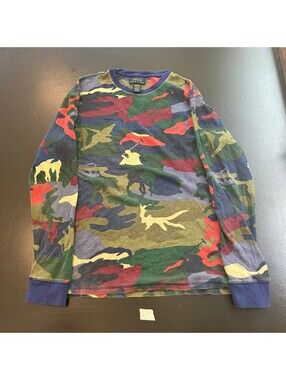 Polo Ralph Lauren Men's Camo Long Sleeve Sleepwear Shirt XL